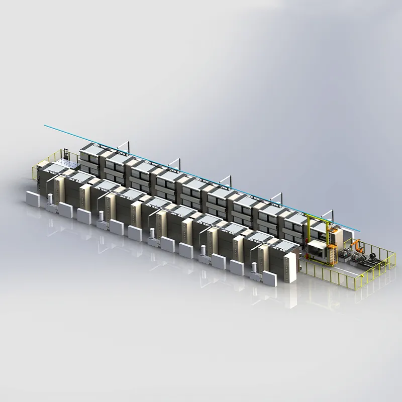 Автоматическая линия сушки рулонных электродов в туннельной печи.2