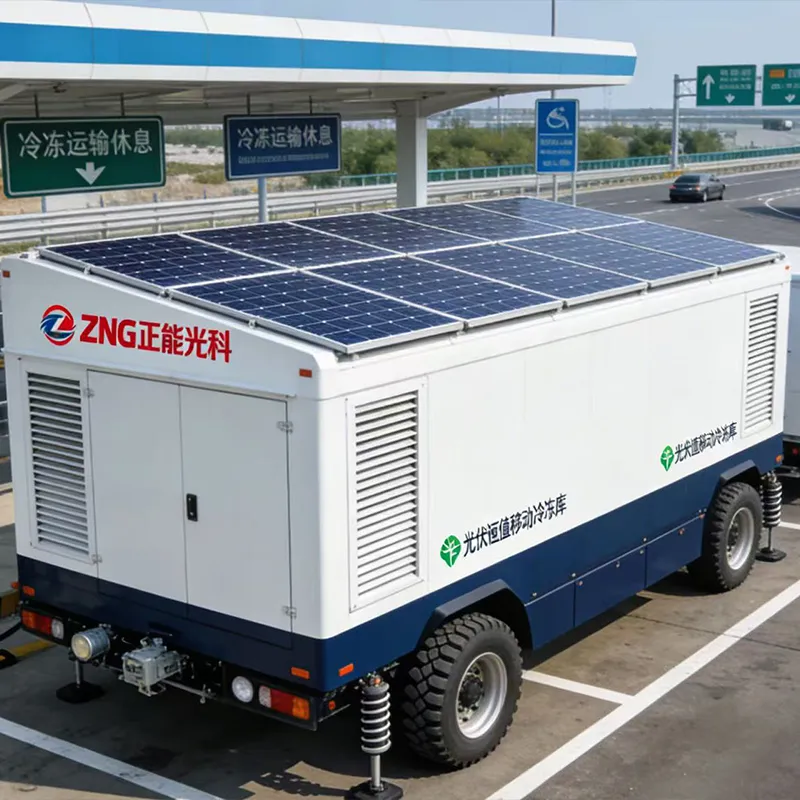 Интеллектуальный фотоэлектрический накопительный мобильный холодильный склад.3